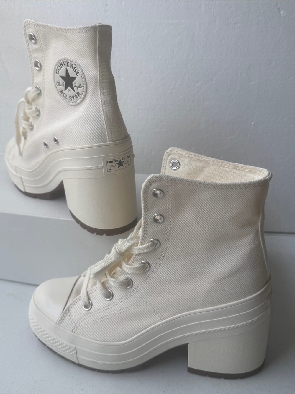 Converse Chuck 70 De Luxe Heel Shoes Egret Sneaker Unisex W 9.5 M 7.5 A05348C - Picture 4 of 16
